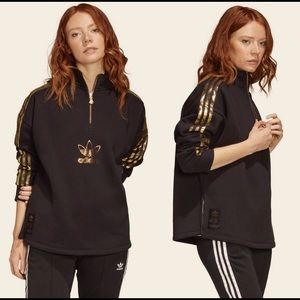 Adidas originals gold 2.0 quarter-zip pullover